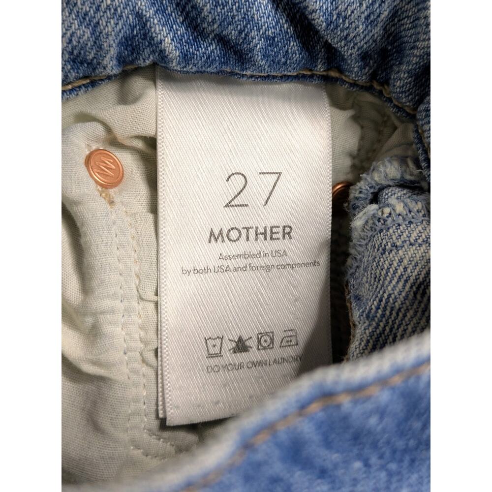 MOTHER Superior Half Pipe Ankle Jeans 27 NWT This Is How I Roll Cotton Blue - Picture 4 of 16